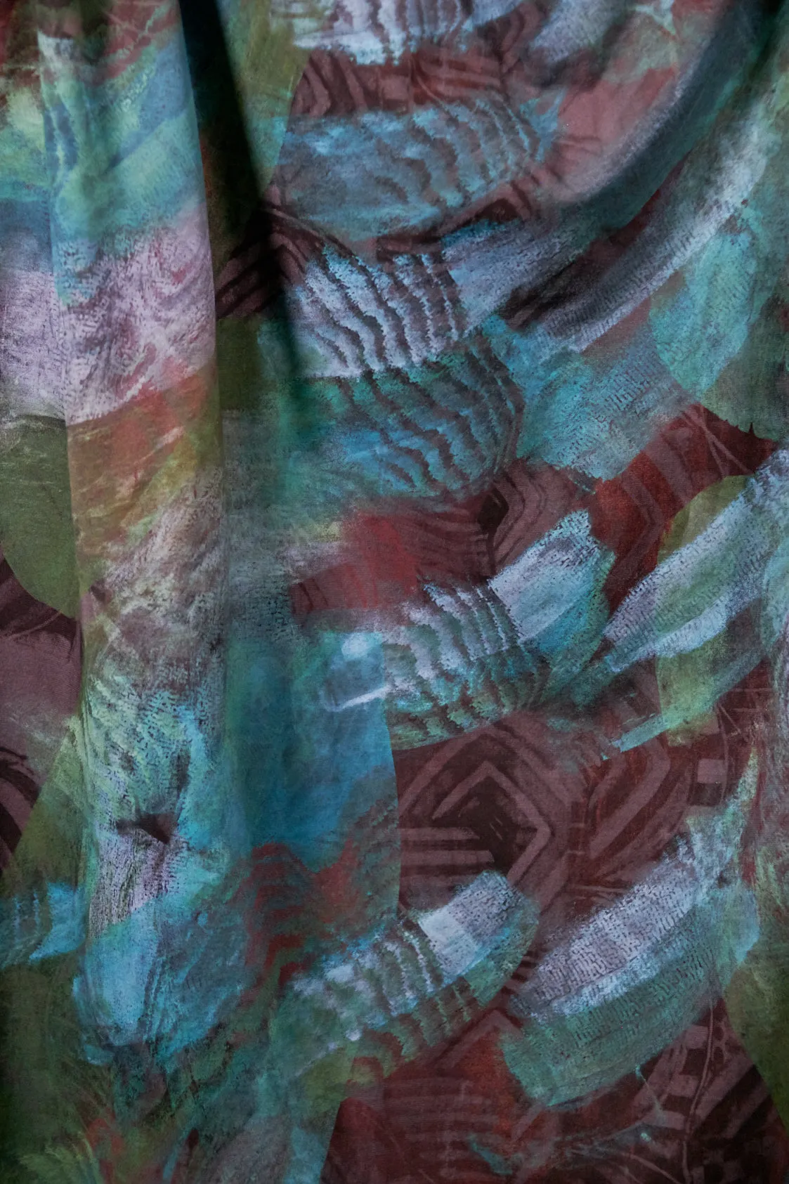1255 Art Tunic Flint- Patina Lepidoptera