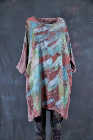 1255 Art Tunic Flint- Patina Lepidoptera