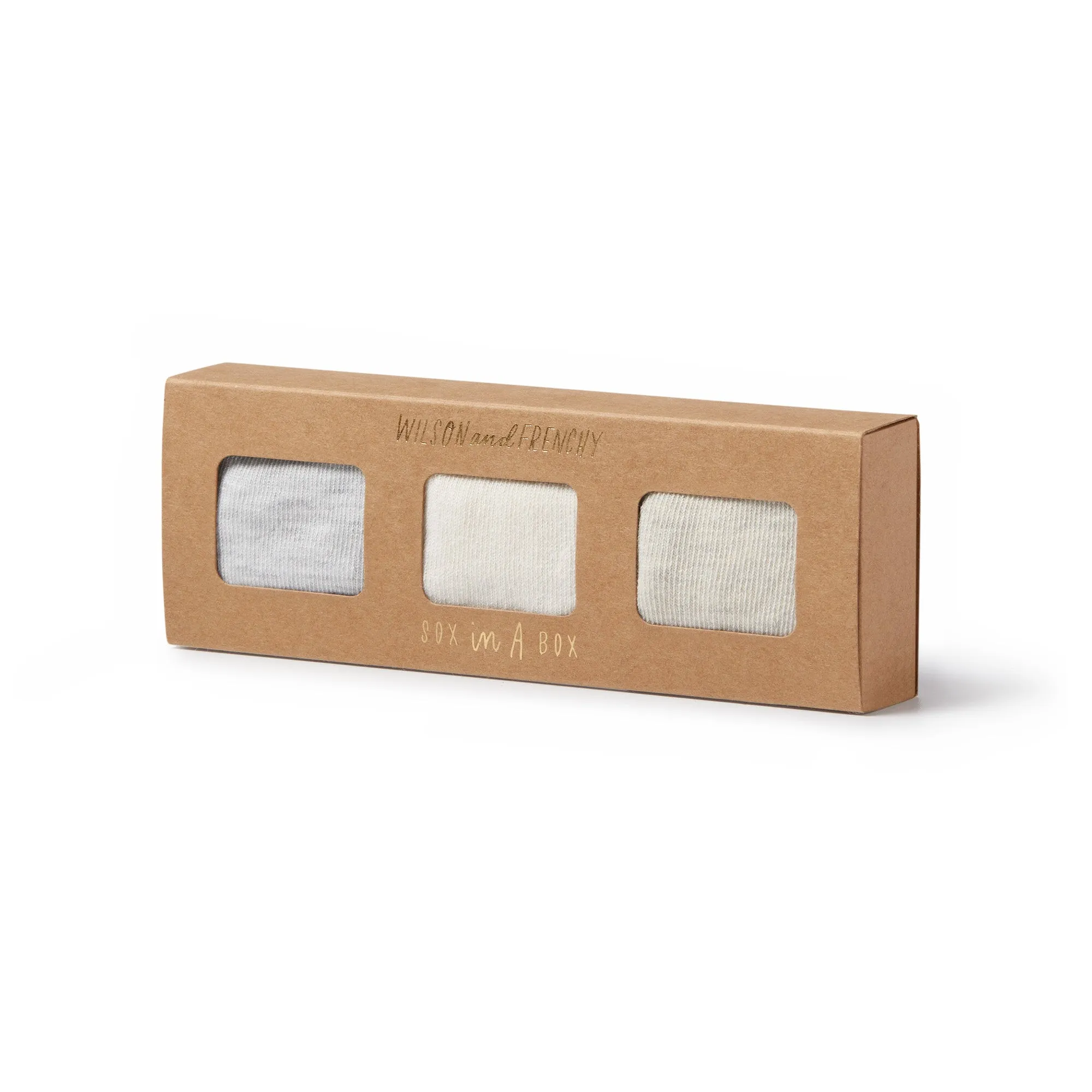 3 PACK BABY SOCKS | CREAM/OATMEAL/GREY