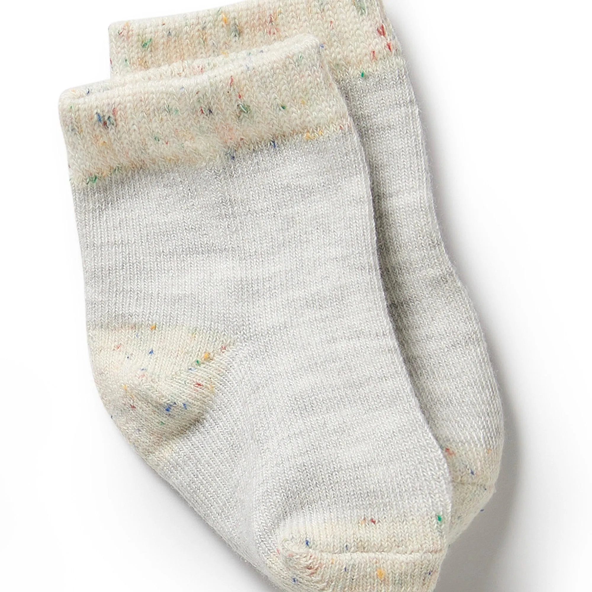 3 PACK BABY SOCKS | CREAM/OATMEAL/GREY