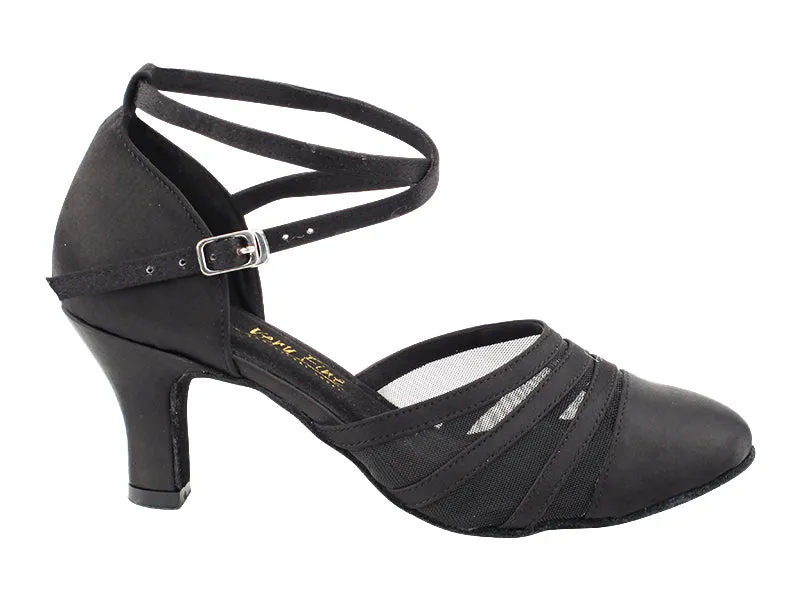 7892LEDSS Black Satin & Black Mesh