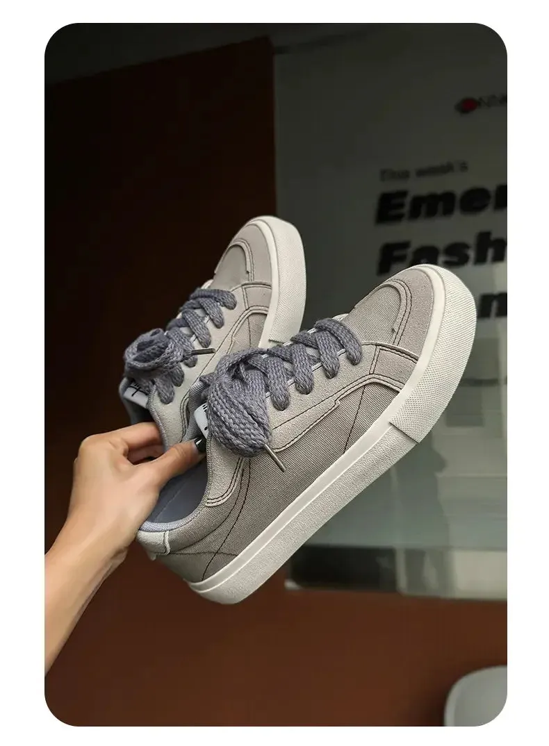 ADVBRIDGE  -  Spring and Autumn New Men's Street Solid Color National Tide Canvas Shoes Low Top Men's Shoes Women's Shoes Couple Shoes