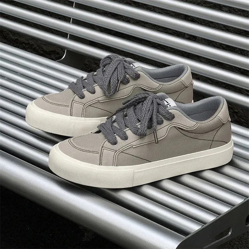 ADVBRIDGE  -  Spring and Autumn New Men's Street Solid Color National Tide Canvas Shoes Low Top Men's Shoes Women's Shoes Couple Shoes