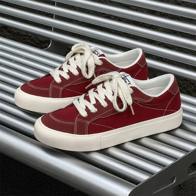 ADVBRIDGE  -  Spring and Autumn New Men's Street Solid Color National Tide Canvas Shoes Low Top Men's Shoes Women's Shoes Couple Shoes