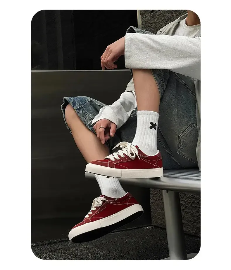 ADVBRIDGE  -  Spring and Autumn New Men's Street Solid Color National Tide Canvas Shoes Low Top Men's Shoes Women's Shoes Couple Shoes