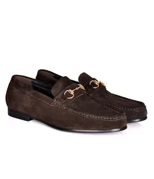 Aldo Coffee Horsebit Suede Men's Loafers