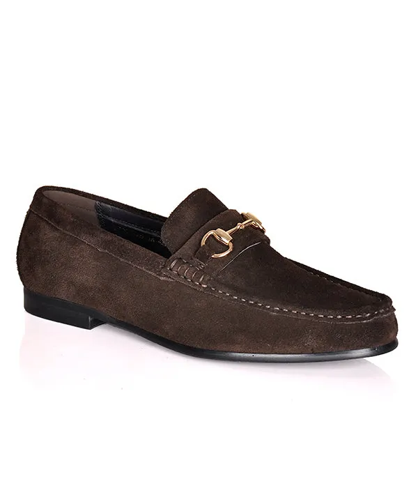 Aldo Coffee Horsebit Suede Men's Loafers