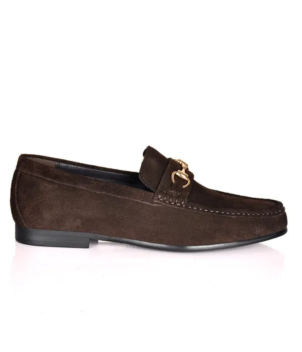 Aldo Coffee Horsebit Suede Men's Loafers
