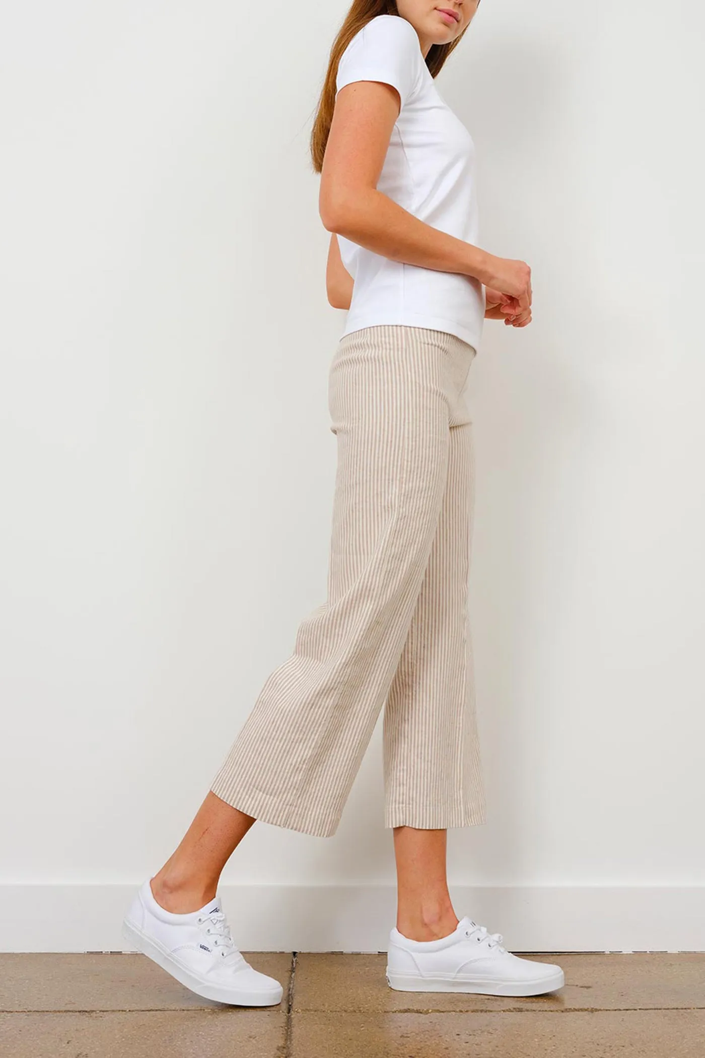 ALEX Linen Stripes Beige