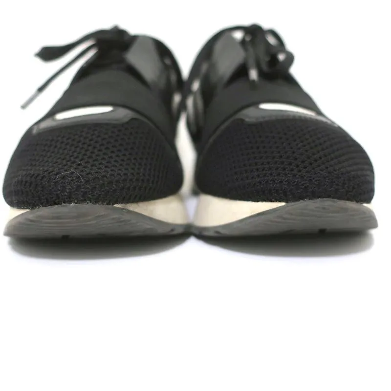 Balenciaga Race Runner Sneakers Black Leather & Mesh Size 36