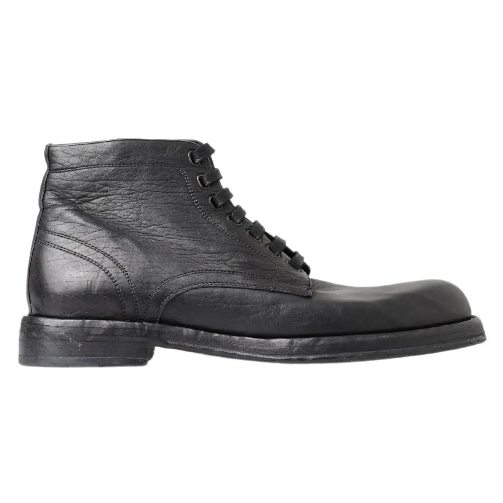 Black Leather Boot
