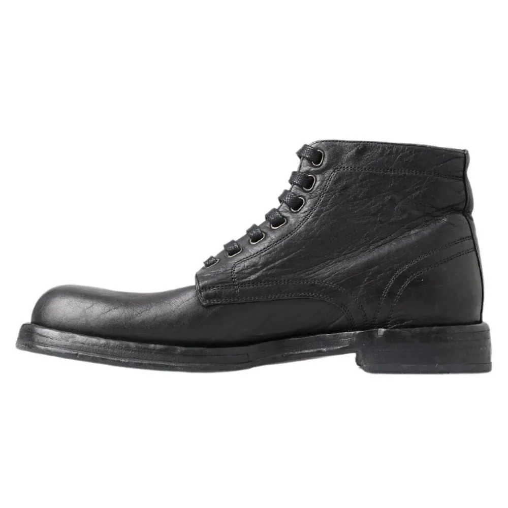 Black Leather Boot