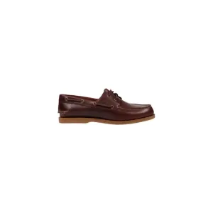 Brown Leather Boat Shoe