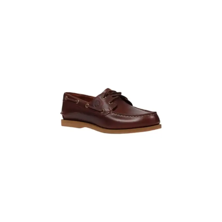Brown Leather Boat Shoe