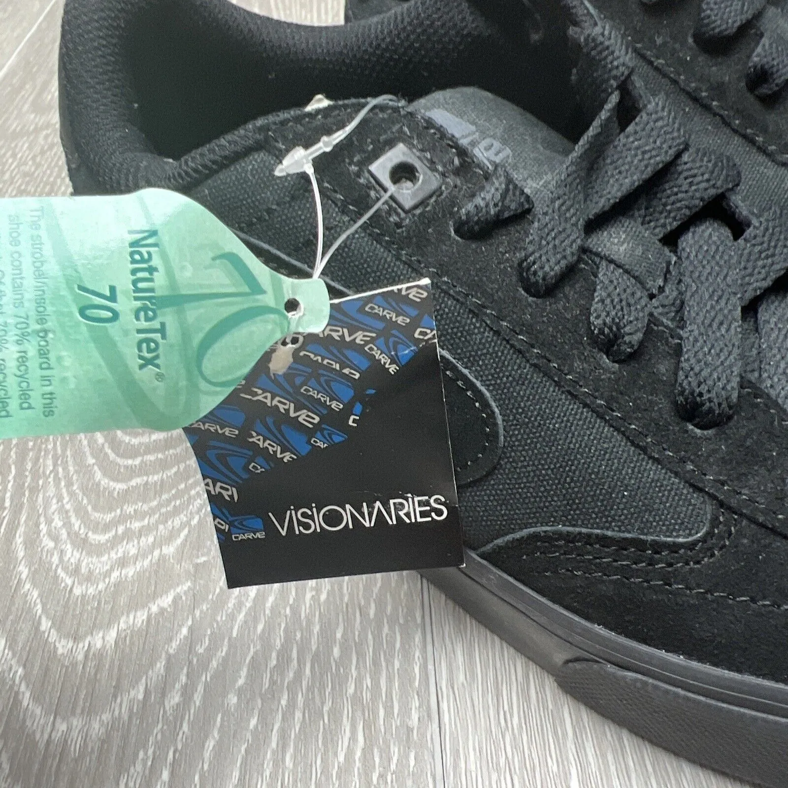 Carve Visionaries Footy Suede Black Shoes Size US 5 (New)
