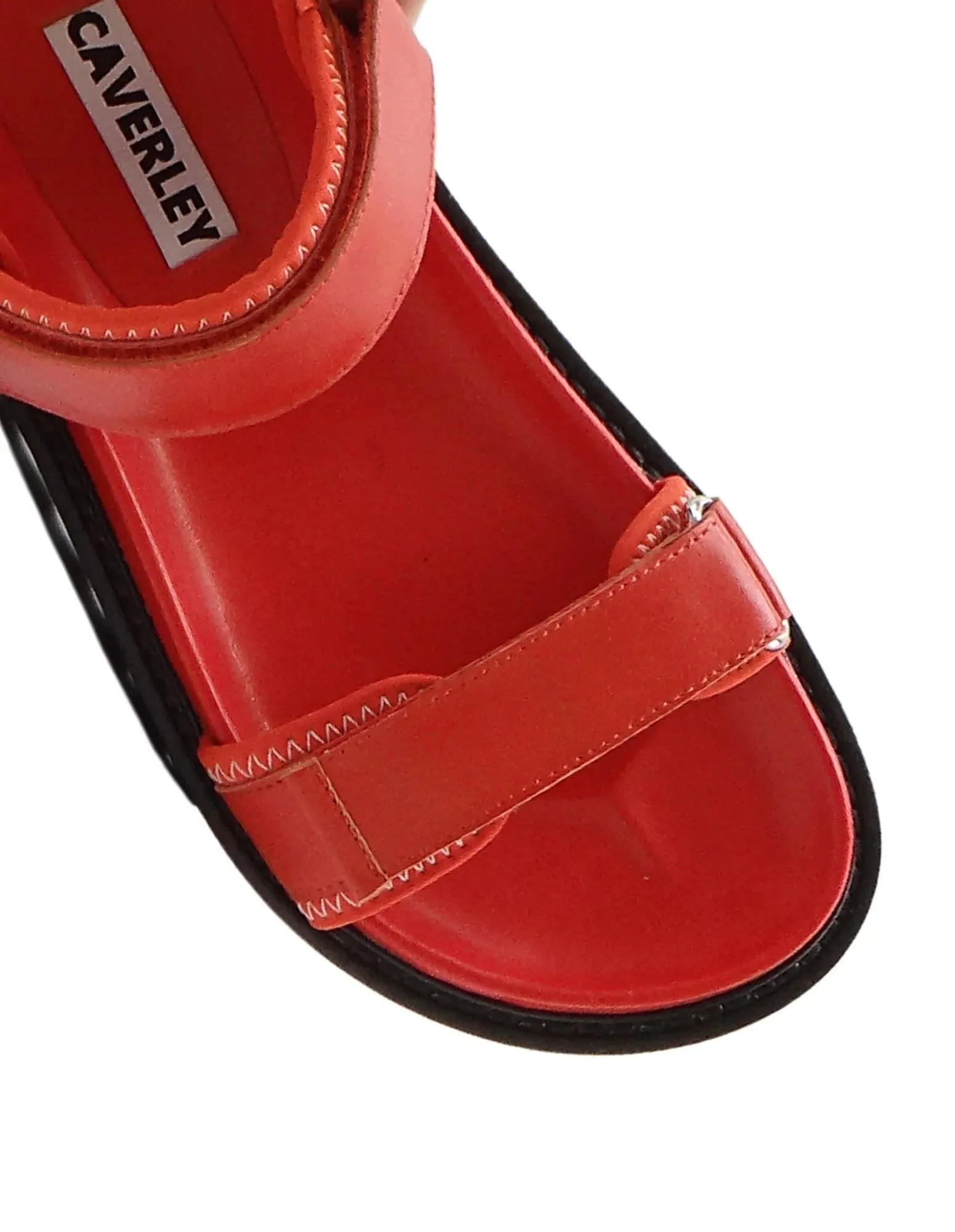 CAVERLEY II RONI Sandal Satin - Flame Red Satin