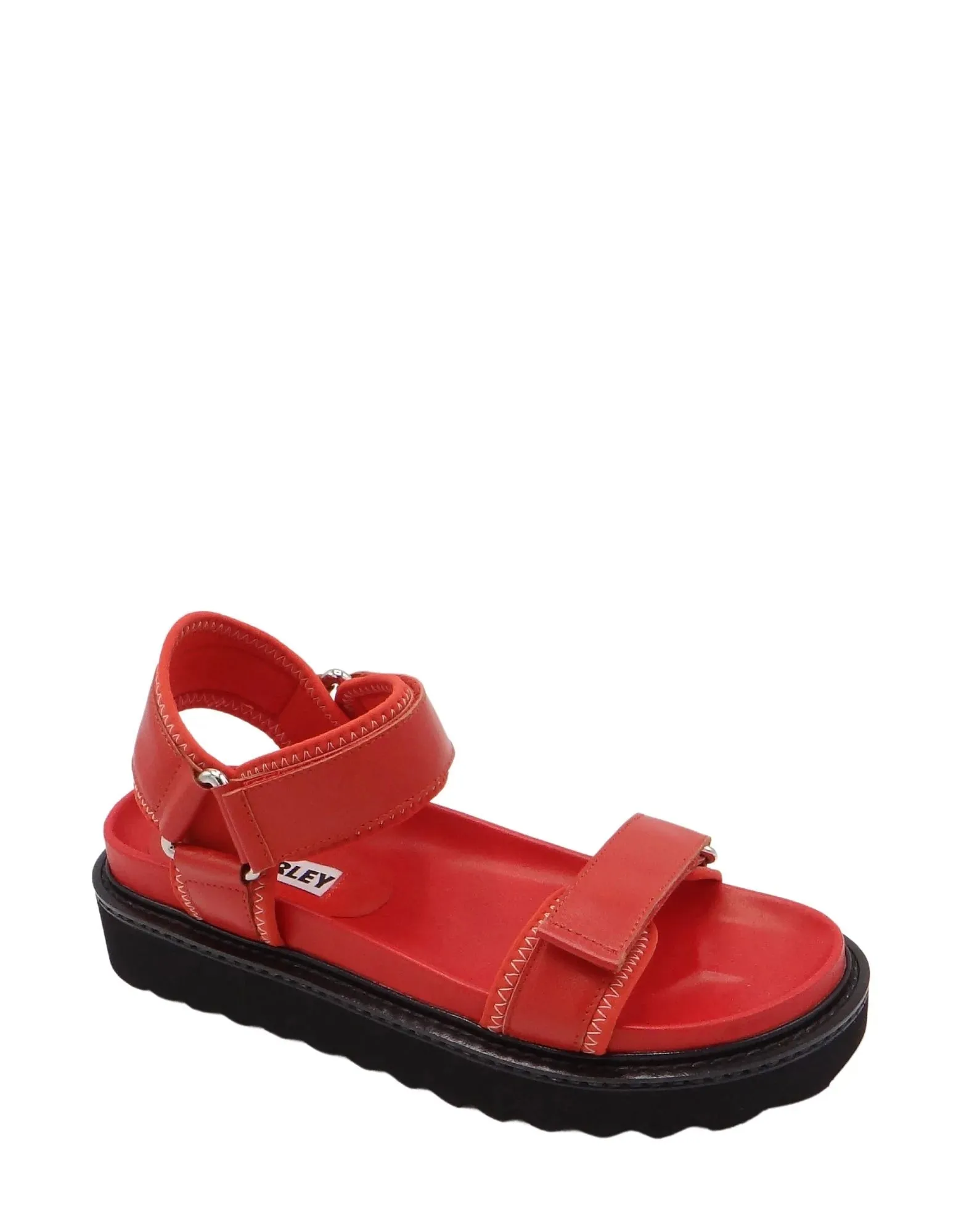 CAVERLEY II RONI Sandal Satin - Flame Red Satin