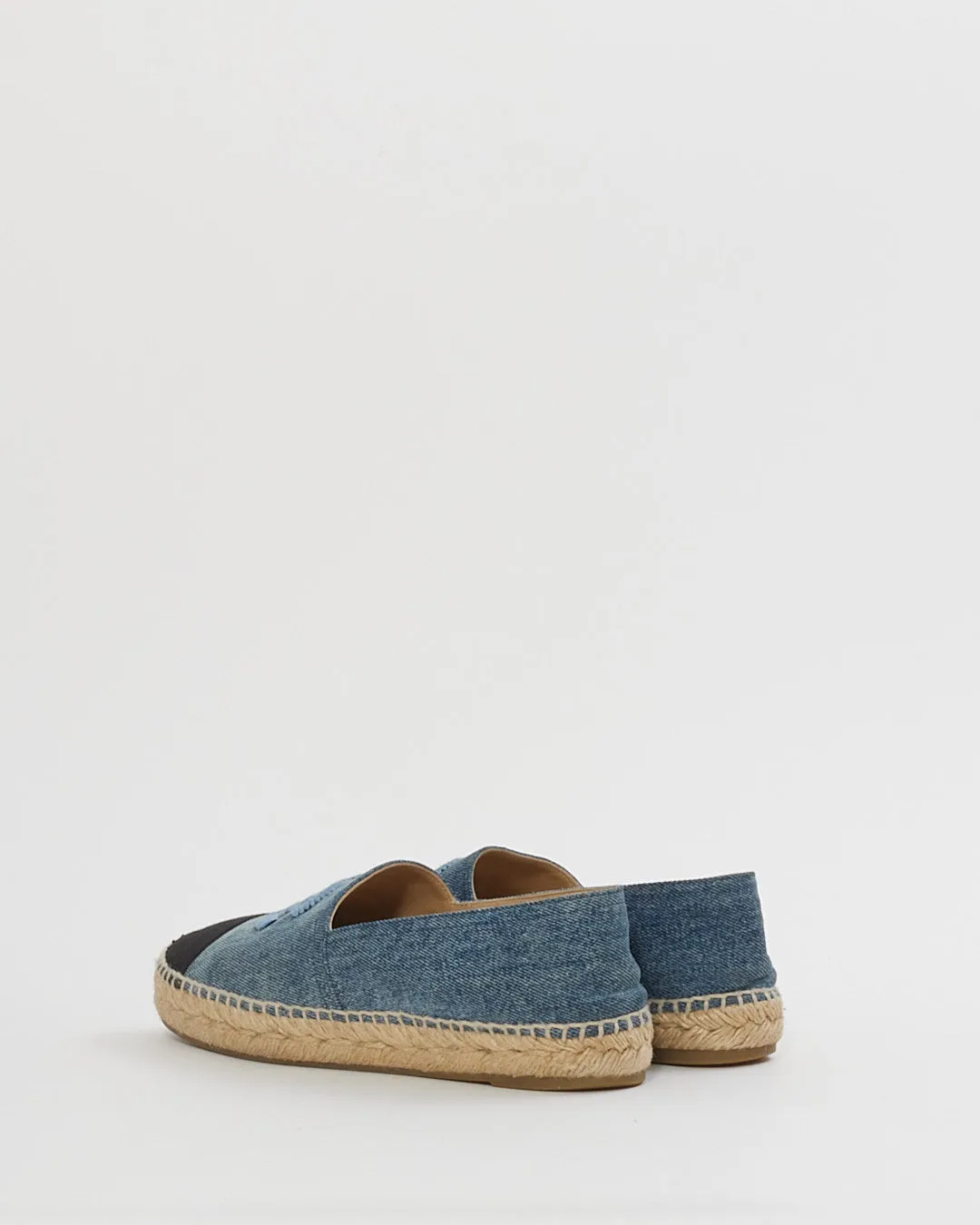 Chanel Blue Denim Blue Espadrilles- 39