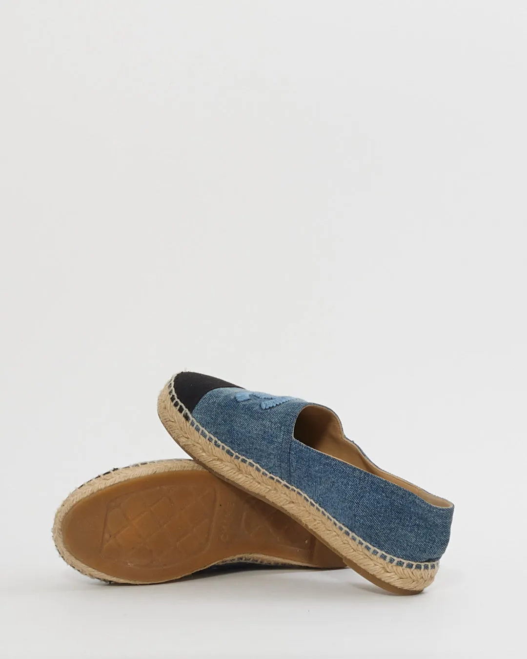 Chanel Blue Denim Blue Espadrilles- 39