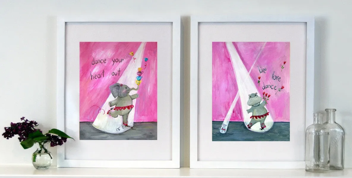 Dance your heart out - Nursery Quote Art