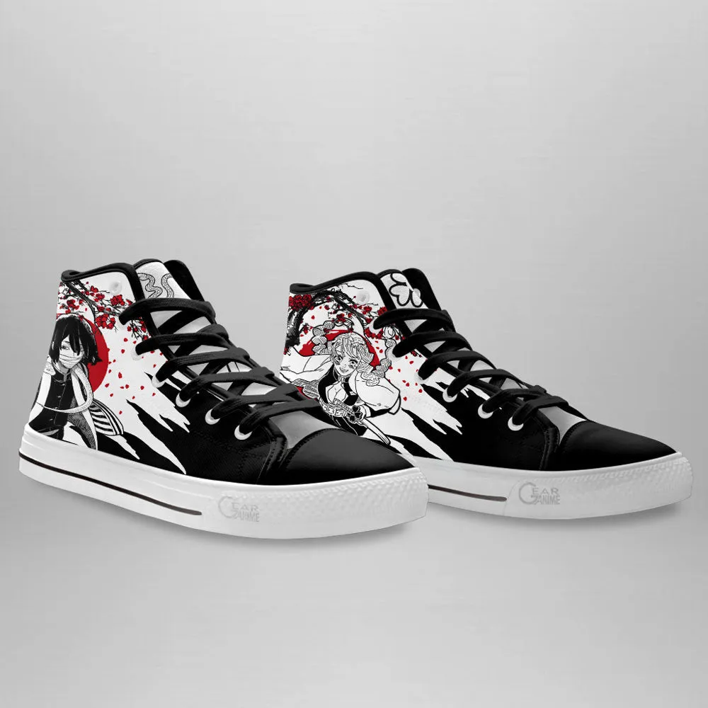 Demon Slayer Shoes Obanai Mitsuri High Top Shoes