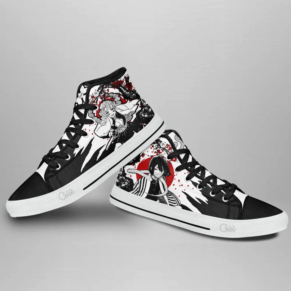 Demon Slayer Shoes Obanai Mitsuri High Top Shoes