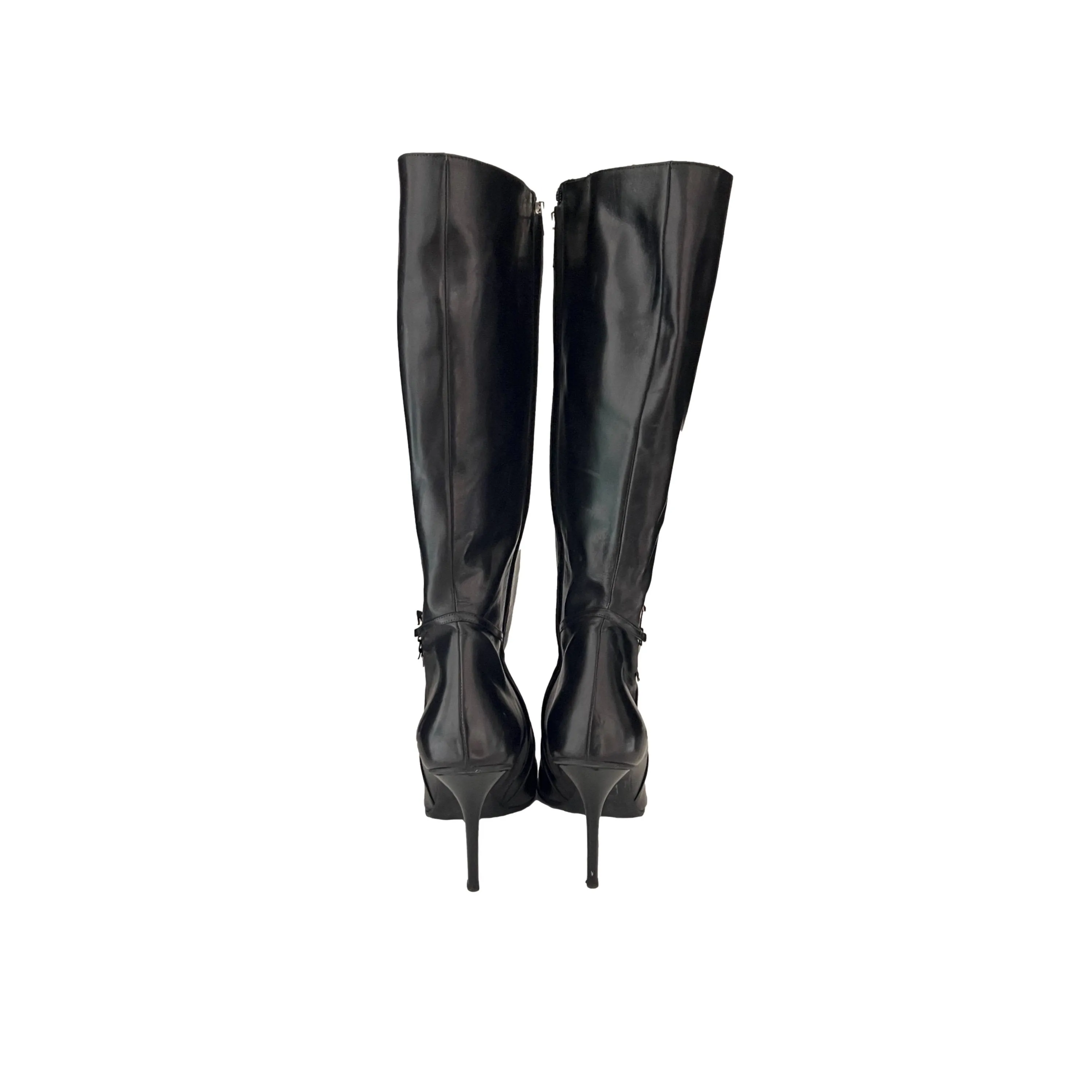 Dior Black Heart Leather Boots