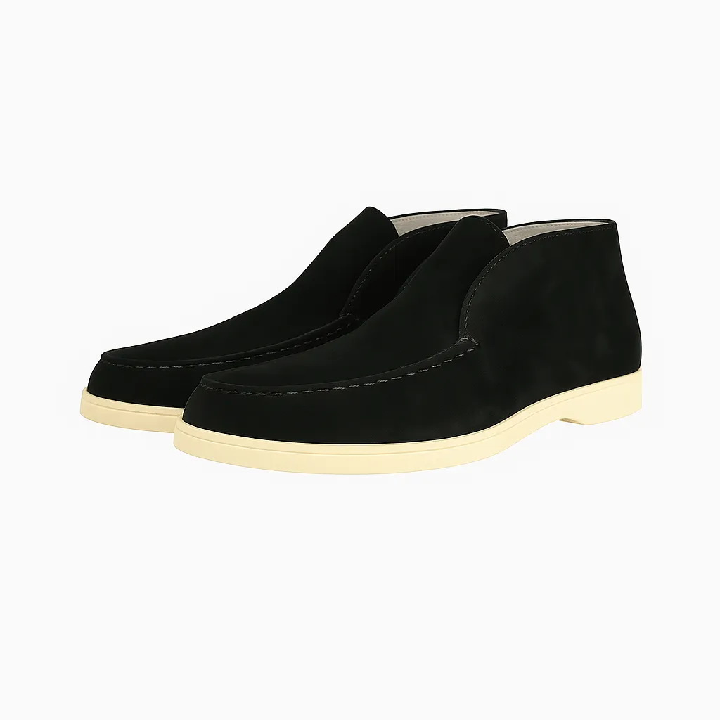 Domoir | Capri High Suede Loafers