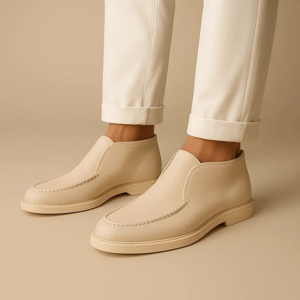 Domoir | Capri High Suede Loafers