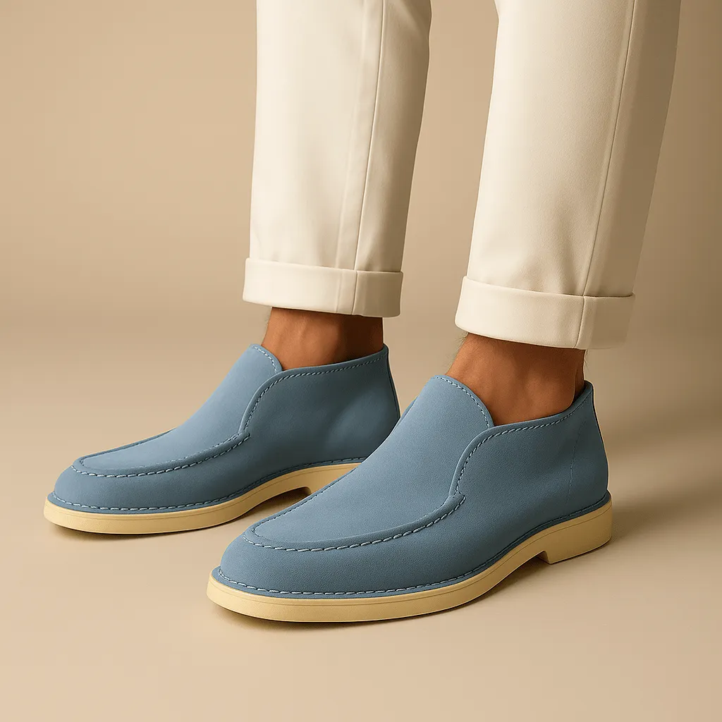 Domoir | Capri High Suede Loafers