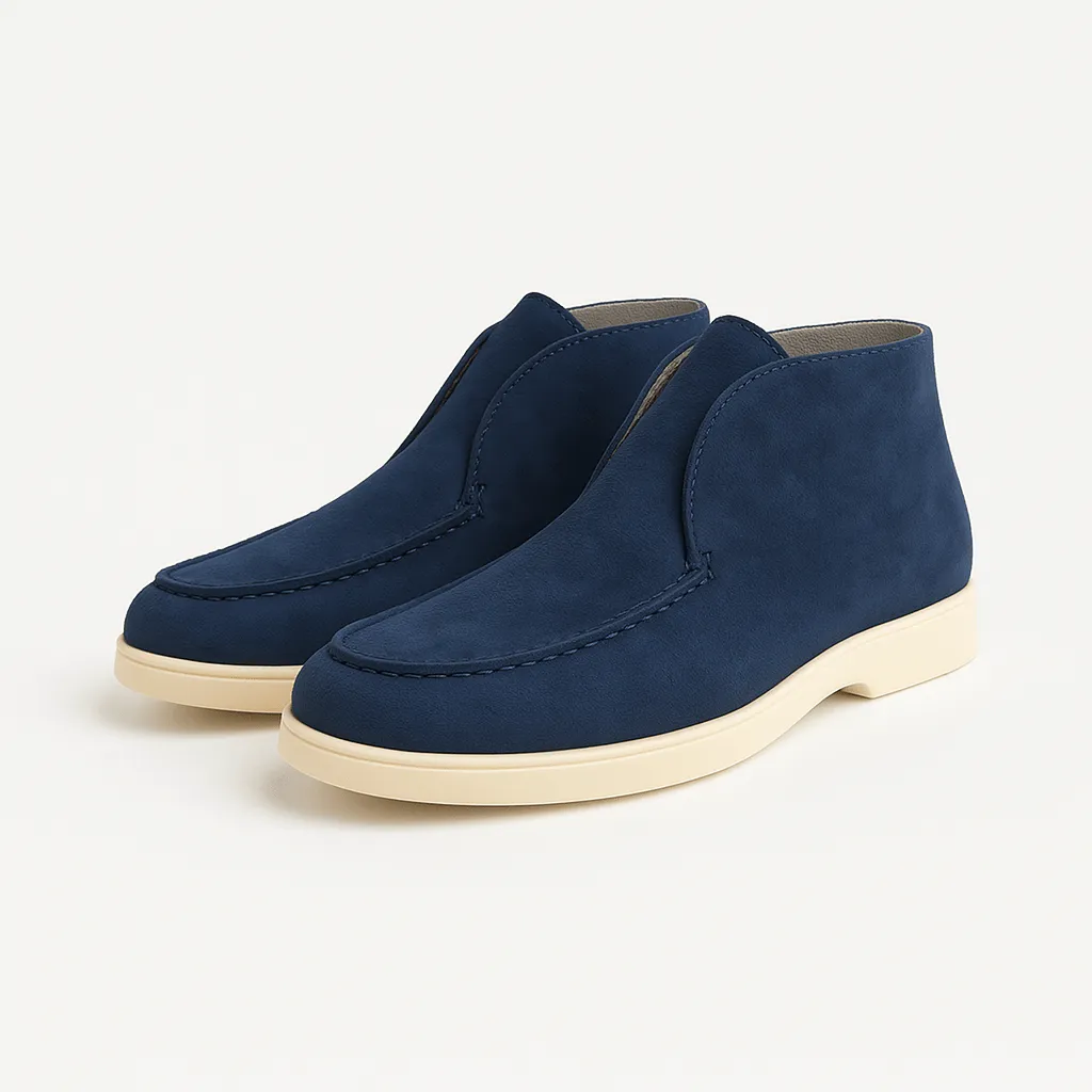 Domoir | Capri High Suede Loafers