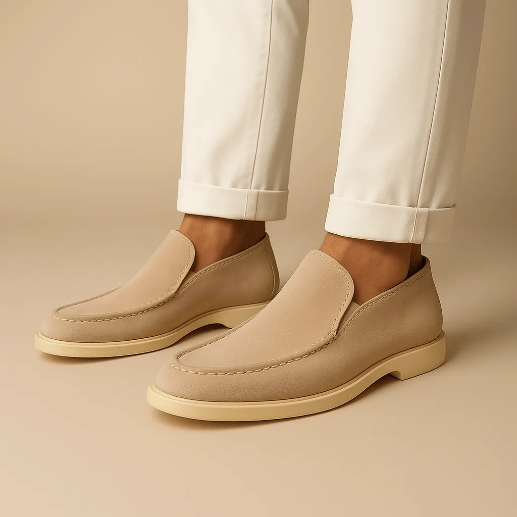 Domoir | Capri High Suede Loafers