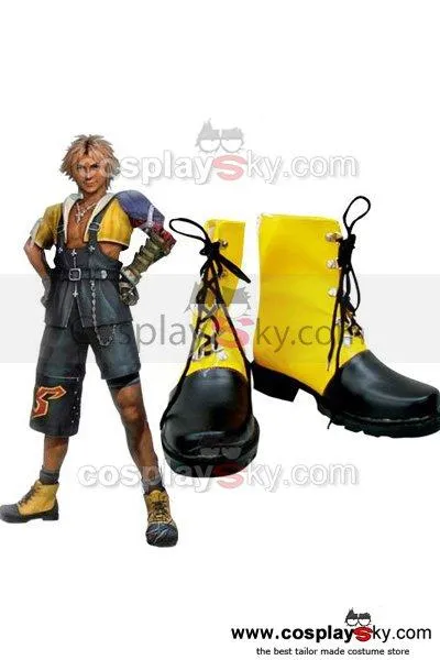 Final Fantasy Tidus Cosplay Shoes Boots Rubber