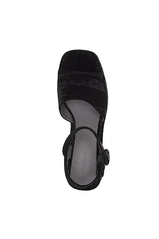 FINAL SALE: Chocolat Blu Helga in Black Velvet