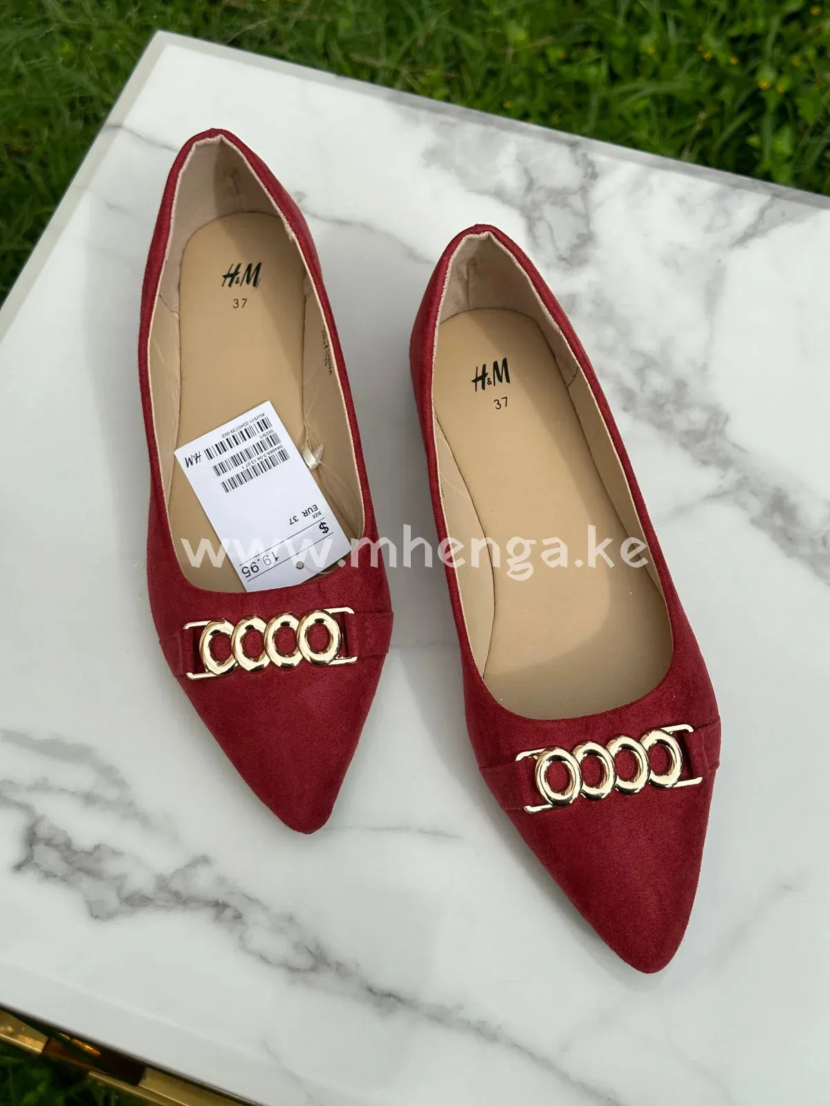 Flats ring buckle H and M shoes , ladies shoe
