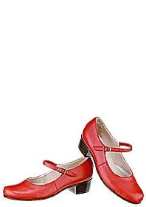 Grishko Folk Shoe Red Leather, Ladies  Size 38 - 03101
