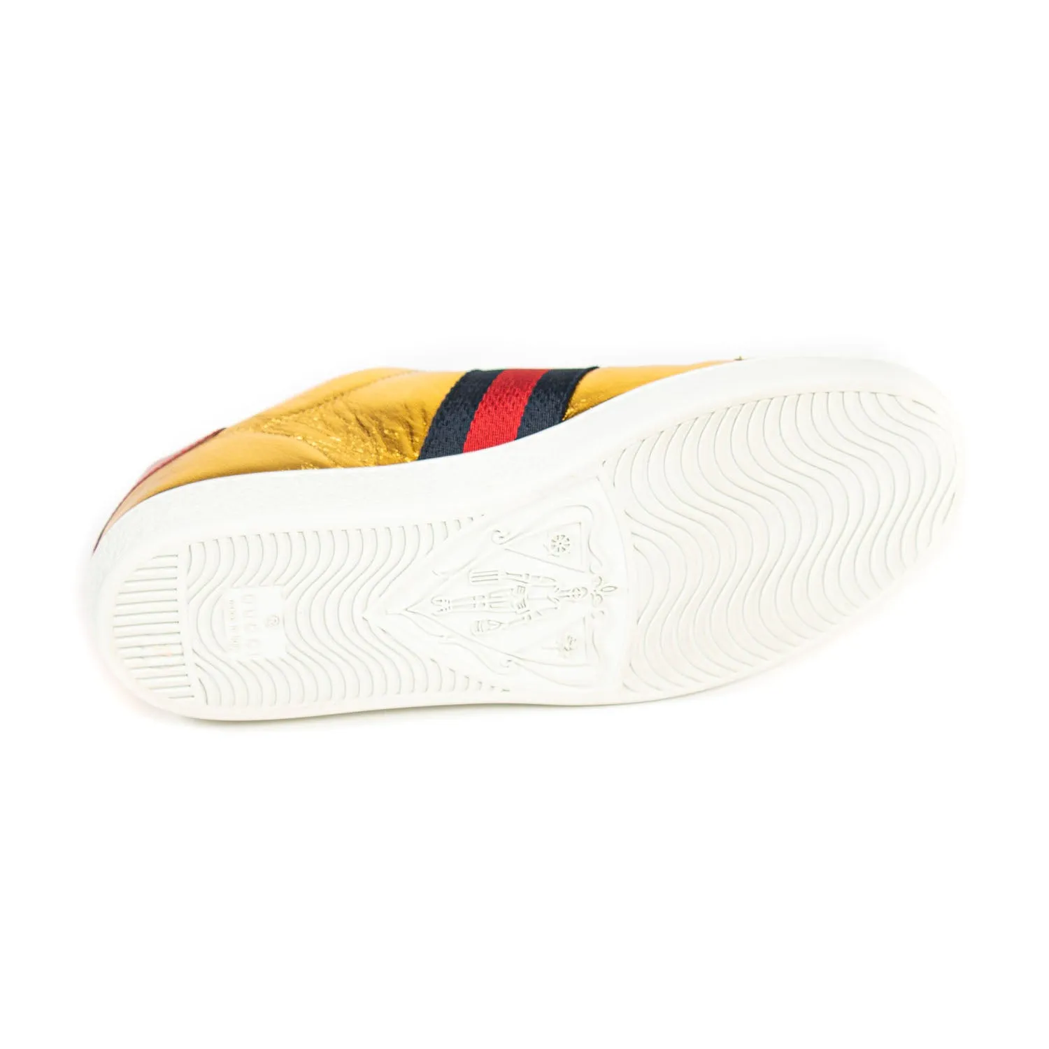 Gucci Ace Leather Embroidered Sneaker