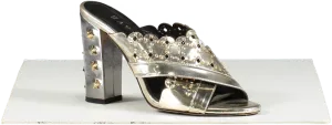Havva Metallic Embellished Heeled Sandals UK 5 EU 38 👠