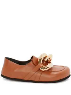 JW Anderson Chain leather loafers
