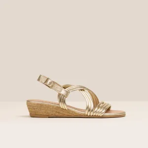 KENAI Gold espadrilles