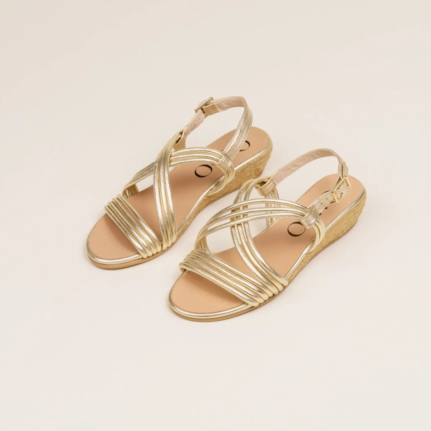 KENAI Gold espadrilles