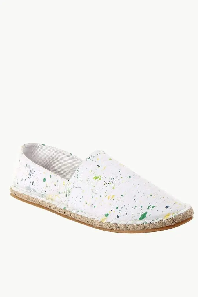 Knit Paint Overall Print Espadrilles