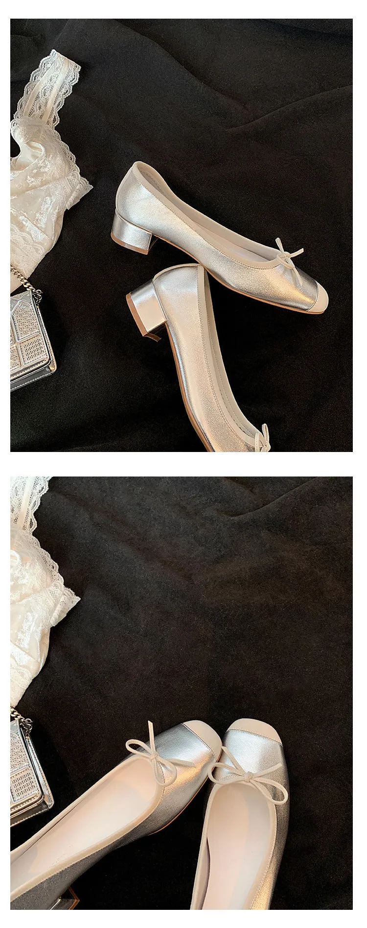 Leather Ballet Slipper (Flats and Low Heel)