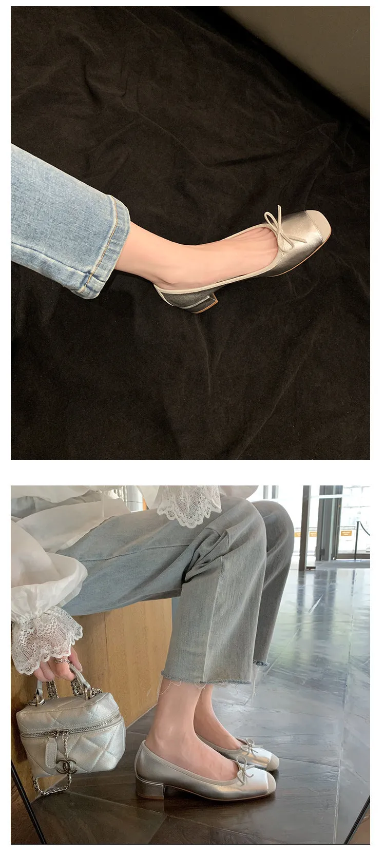 Leather Ballet Slipper (Flats and Low Heel)