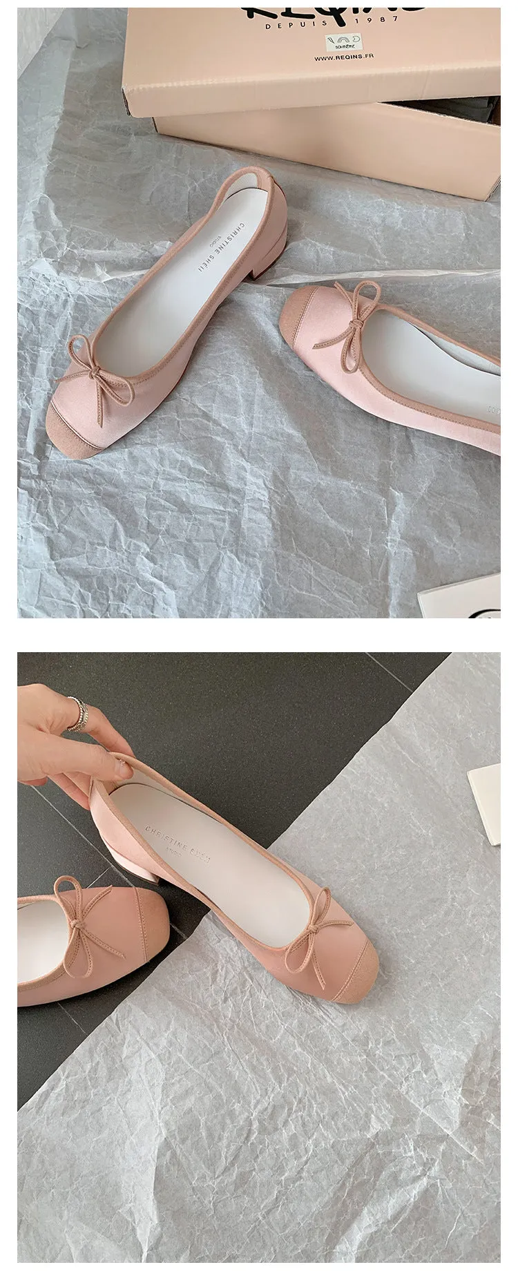 Leather Ballet Slipper (Flats and Low Heel)