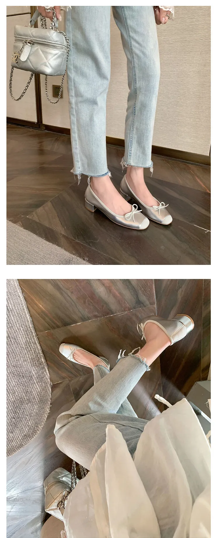 Leather Ballet Slipper (Flats and Low Heel)