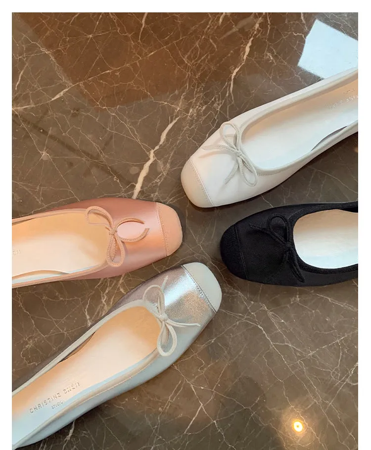 Leather Ballet Slipper (Flats and Low Heel)