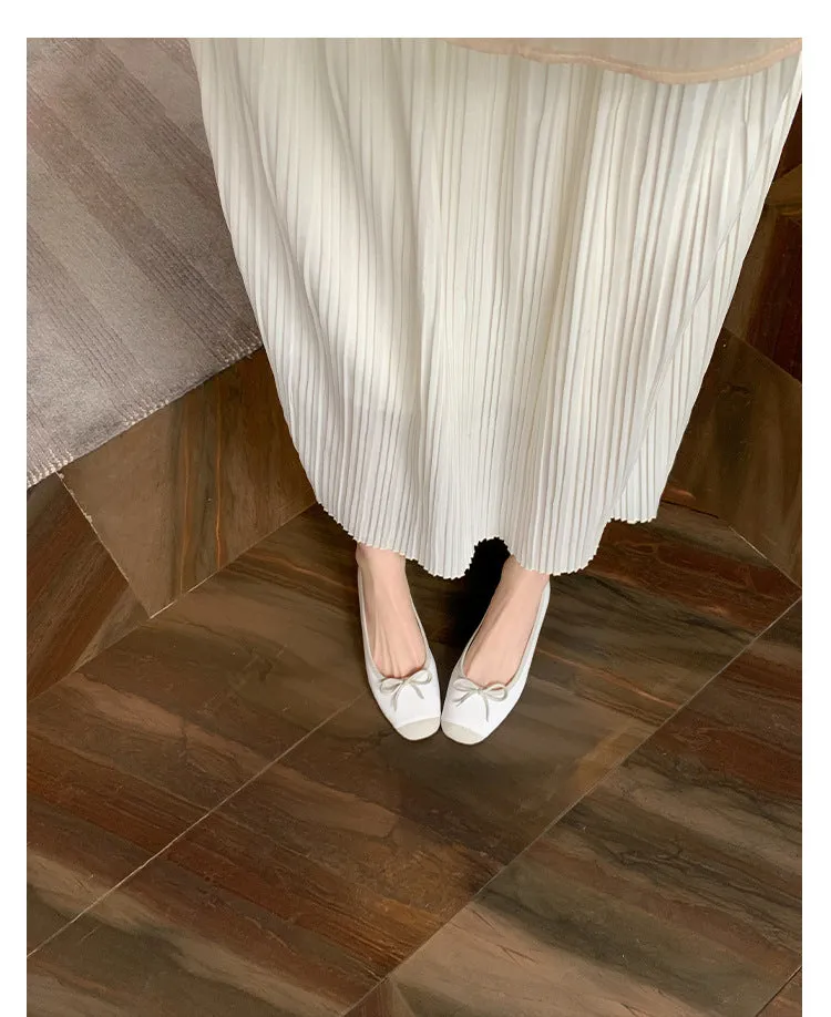 Leather Ballet Slipper (Flats and Low Heel)
