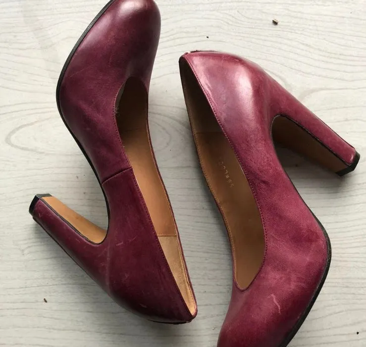 Leather pumps, 39.5