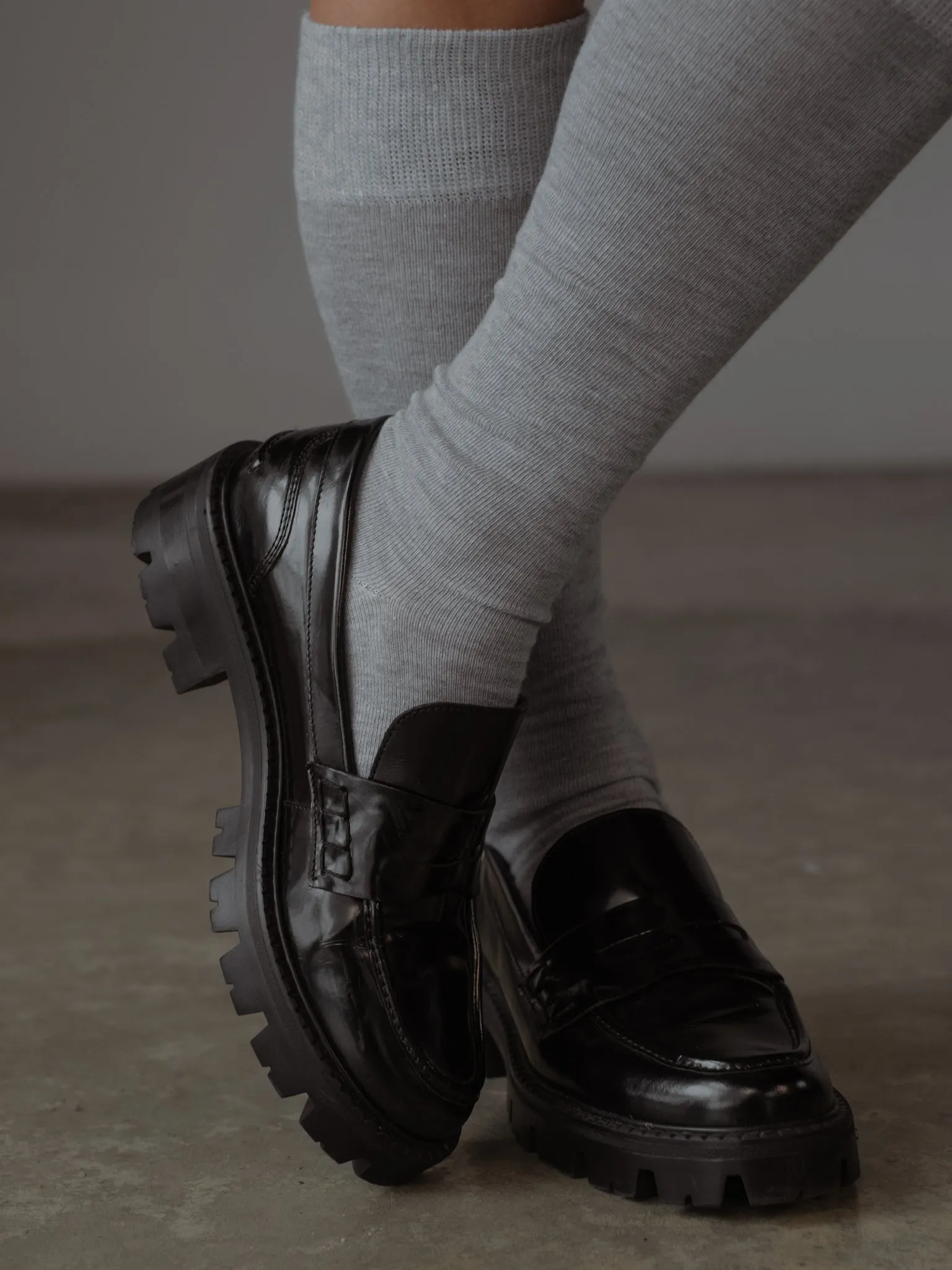 LONG SOCKS  - DARK GREY